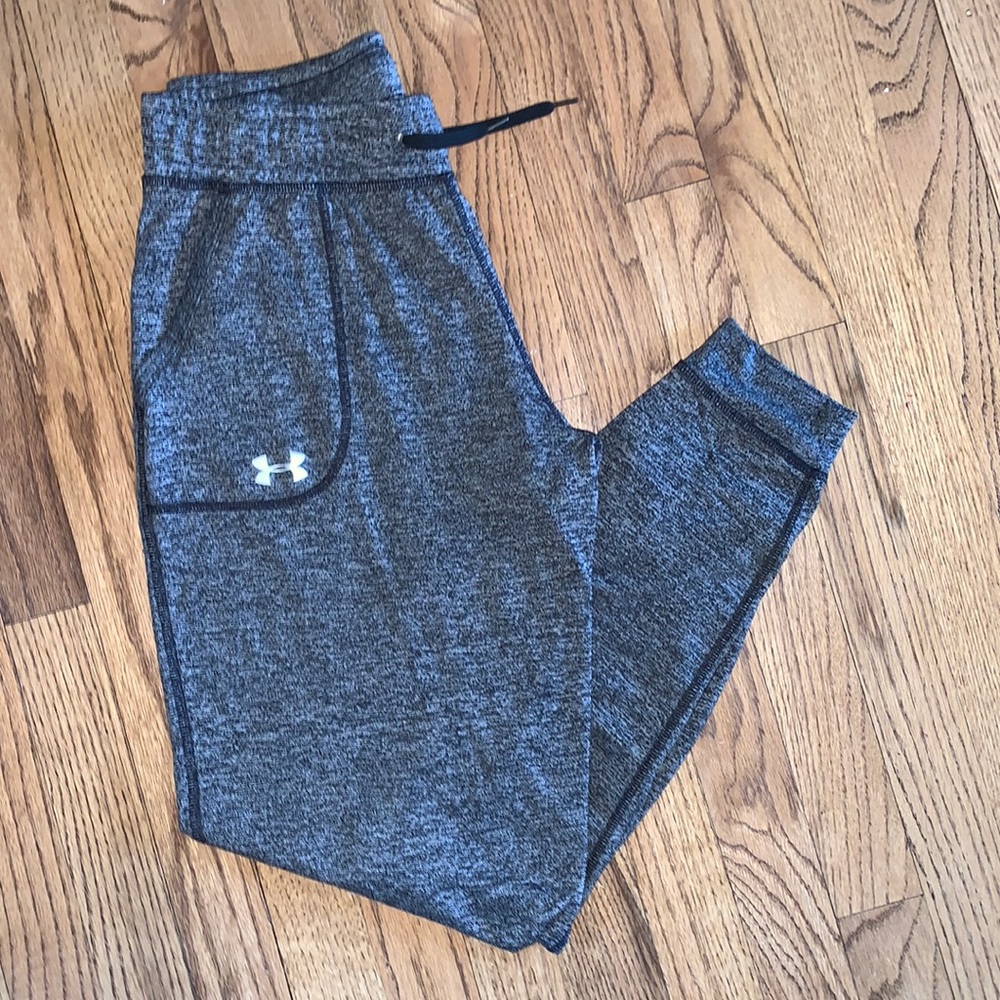 Under Armour Heather Grey and Black Joggers Size Small